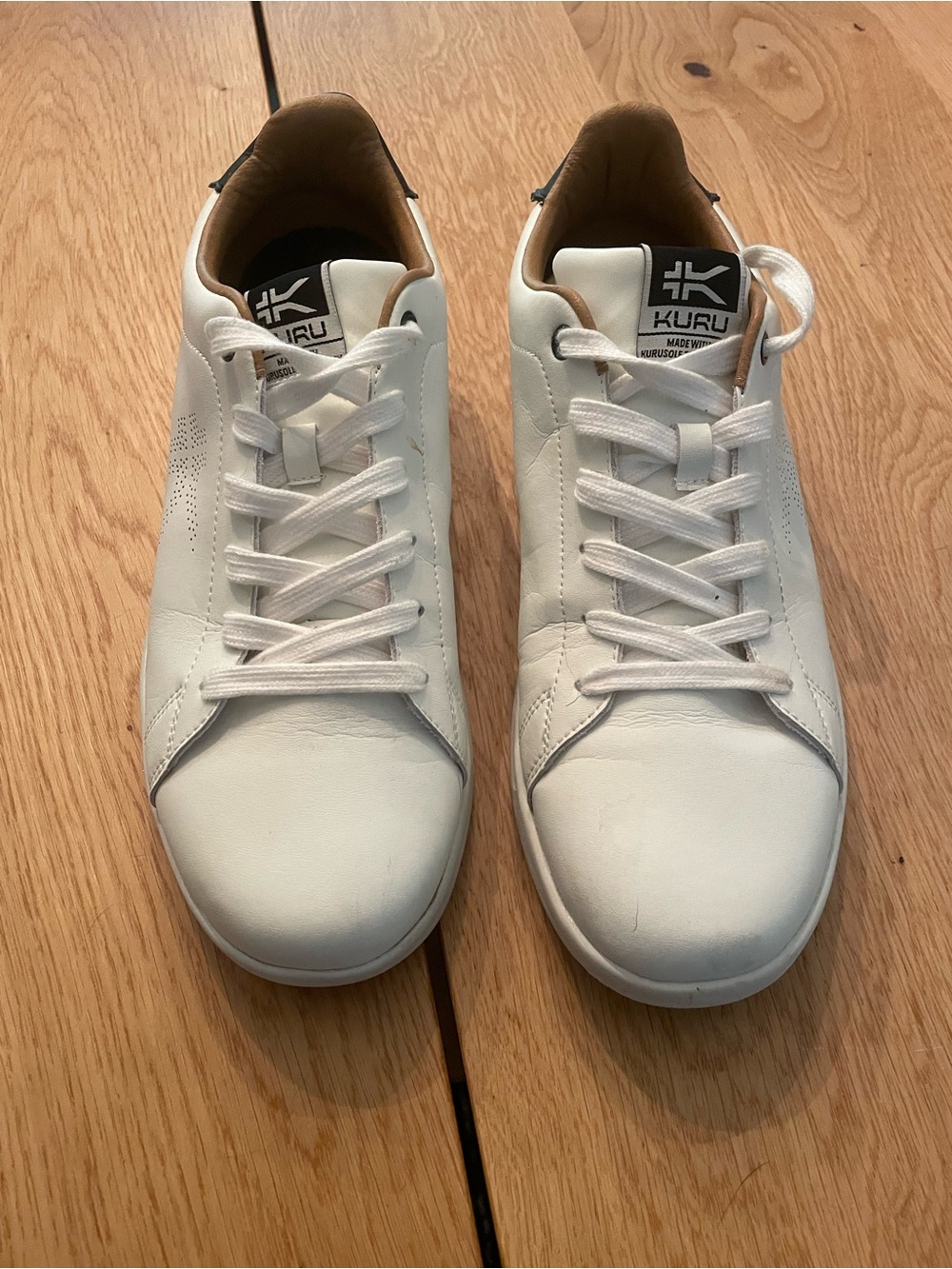 KURU Women’s White Low-Top Leather Sneakers